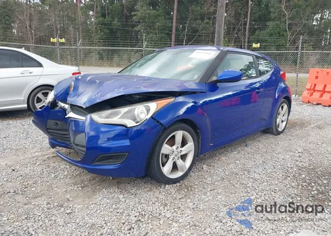 2014 Hyundai Veloster Base W/Black из США, поврежденный, VIN KMHTC6AD9EU211184